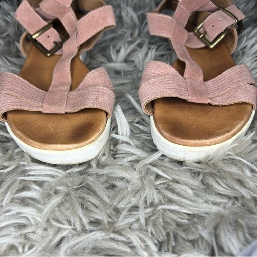 Sundance pink suede strappy gladiator sandals EU size 40 US 9.5 - Picture 6 of 12